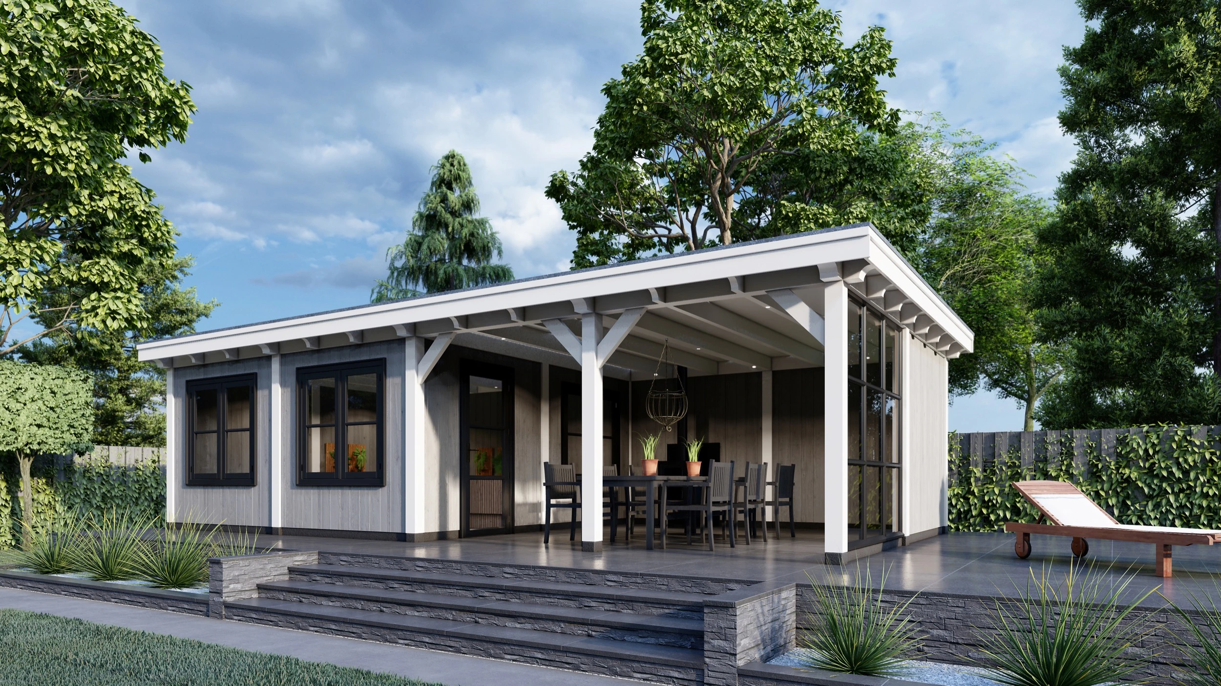 Trendhout Douglas Overkapping Toscane 785 x 545 cm - Afbeelding 3